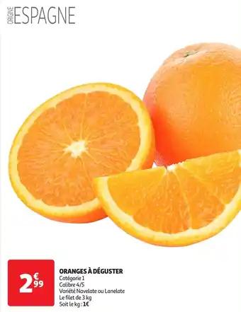 Oranges à déguster