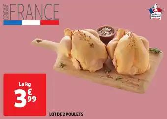 Lot de 2 poulets