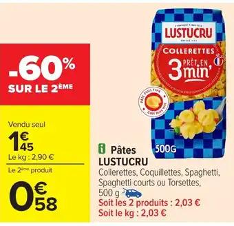 LUSTUCRU Pâtes 500 g 