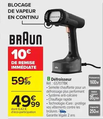 BRAUN Défroisseur