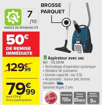 Aspirateur avec sac