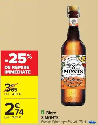 3 MONTS Bière 75 cl 