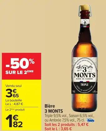 3 MONTS Bière 75 cl 