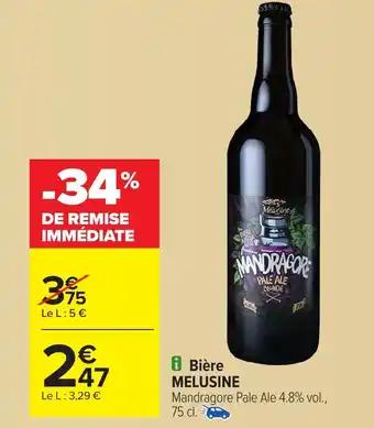 MELUSINE Bière 75 cl 