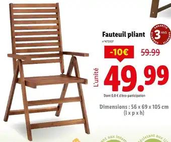 Fauteuil pliant