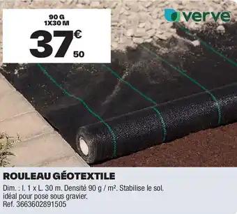 Rouleau géotextile