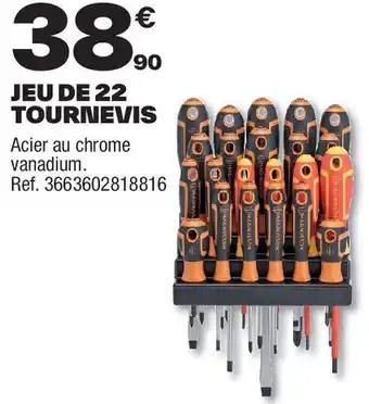 Jeu de 22 tournevis