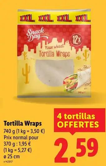 SNACK DAY Tortilla wraps