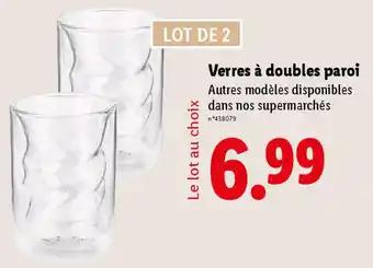 Verres à doubles paroi