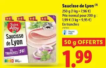 Saucisse de Lyon 250 g