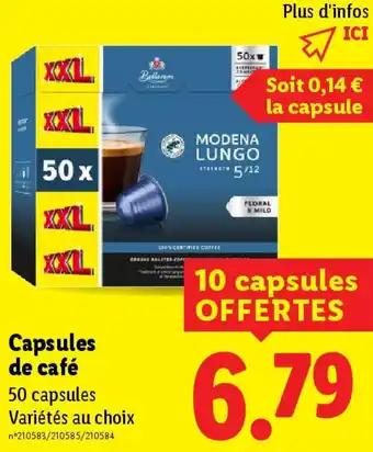 Capsules de café