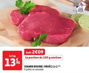 Viande bovine : pavé