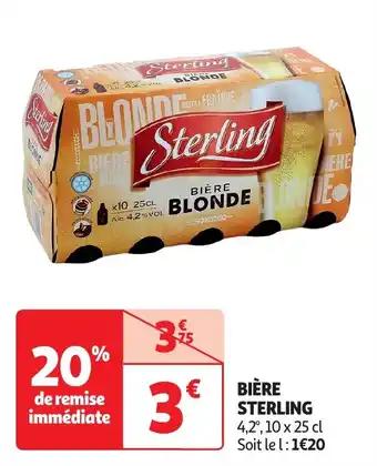 Bière sterling 25 cl