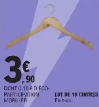 Lot de 10 cintres