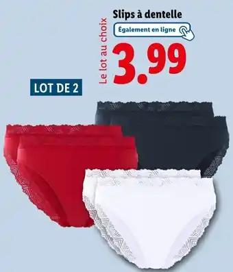 Slips à dentelle