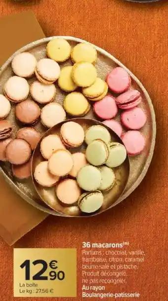 36 macarons