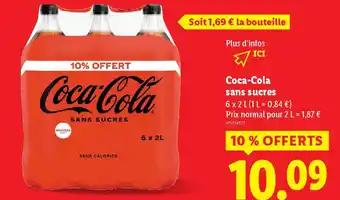 Coca-Cola sans sucres 2 l