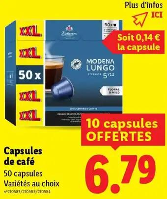 Capsules de café