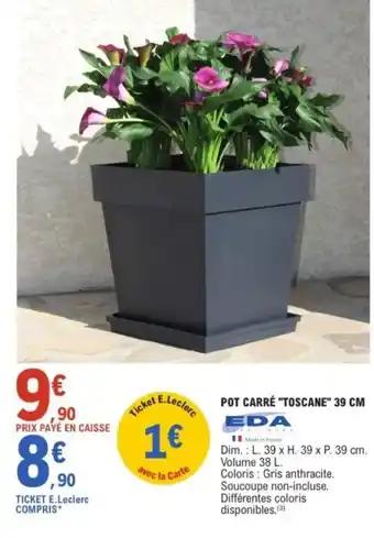 EDA Pot carré "toscane"