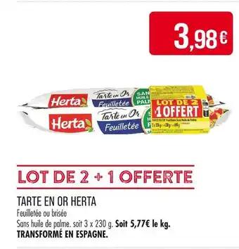 Herta Tarte en Or