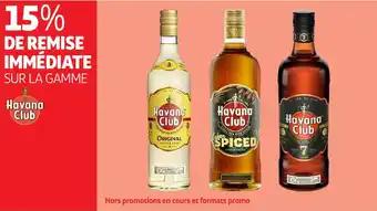 Sur la gamme havana club