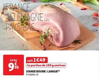 Viande bovine : langue