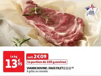 Viande bovine: faux filet