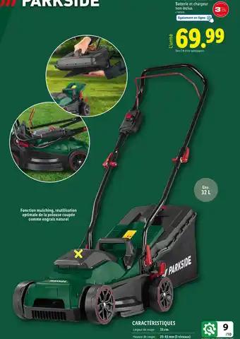 PARKSIDE Tondeuse sans fil
