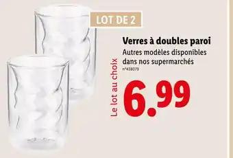 Verres à doubles paroi