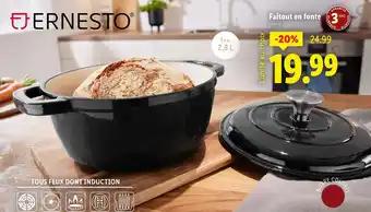 ERNESTO Faitout en fonte
