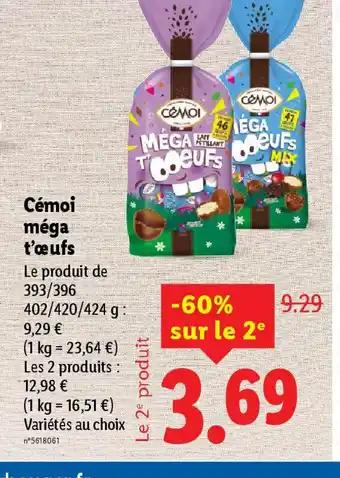 Cémoi méga t'œufs