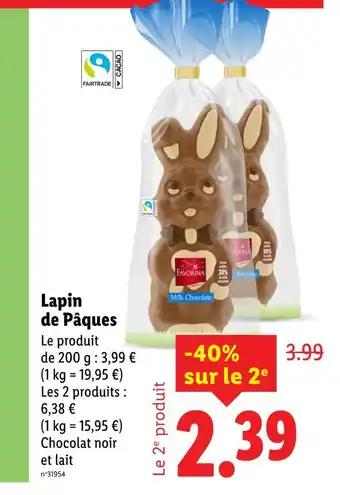 FAVORINA Lapin de Pâques