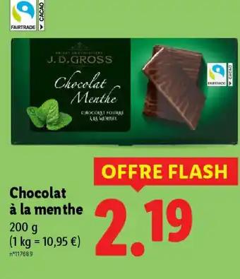 Chocolat à la menthe 200 g 