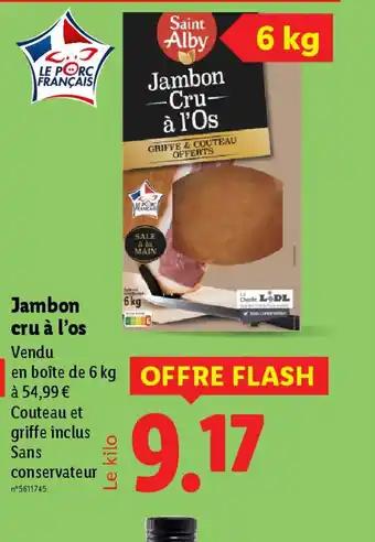 Jambon cru à l'os
