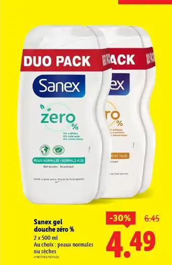 SANEX gel douche zéro
