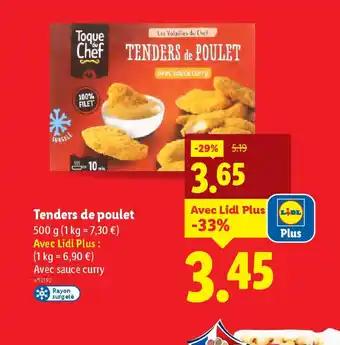 Tenders de poulet 500 g 