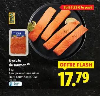 8 pavés de saumon 1 kg 
