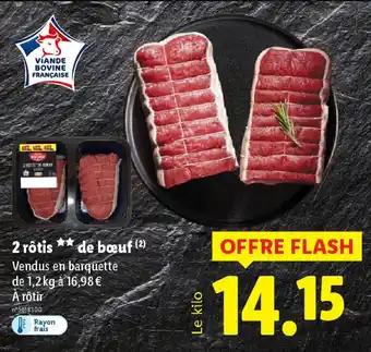 2 rôtis de bœuf