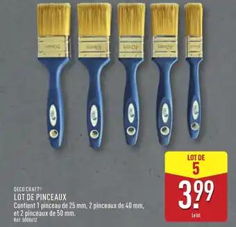 DECO CRAFT® Lot de pinceaux