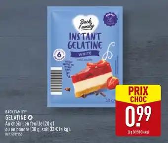 BACK FAMILY Gelatine