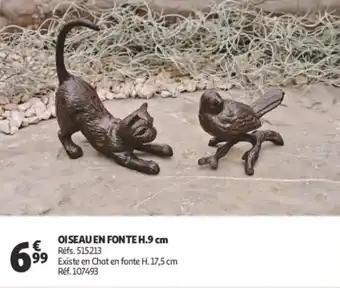 Oiseau en fonte H.9 cm