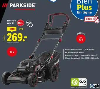 PARKSIDE Tondeuse sans fil