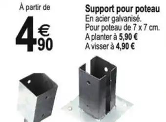 Support pour poteau