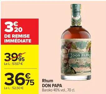DON PAPA Rhum 70 cl