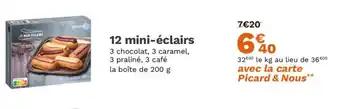 12 mini-éclairs 200 g 