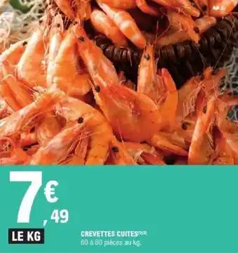 Crevettes cuites 1 kg 