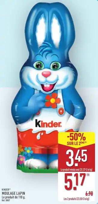 Kinder moulage lapin 110 g
