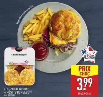 4 röstis burgers 800 g