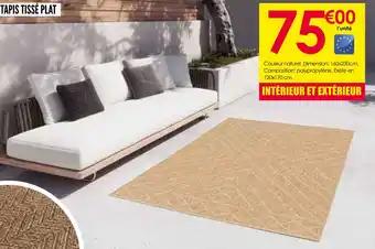 Tapis tissé plat