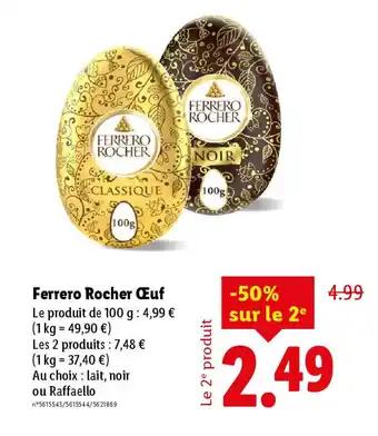 Ferrero rocher œuf 100 g 